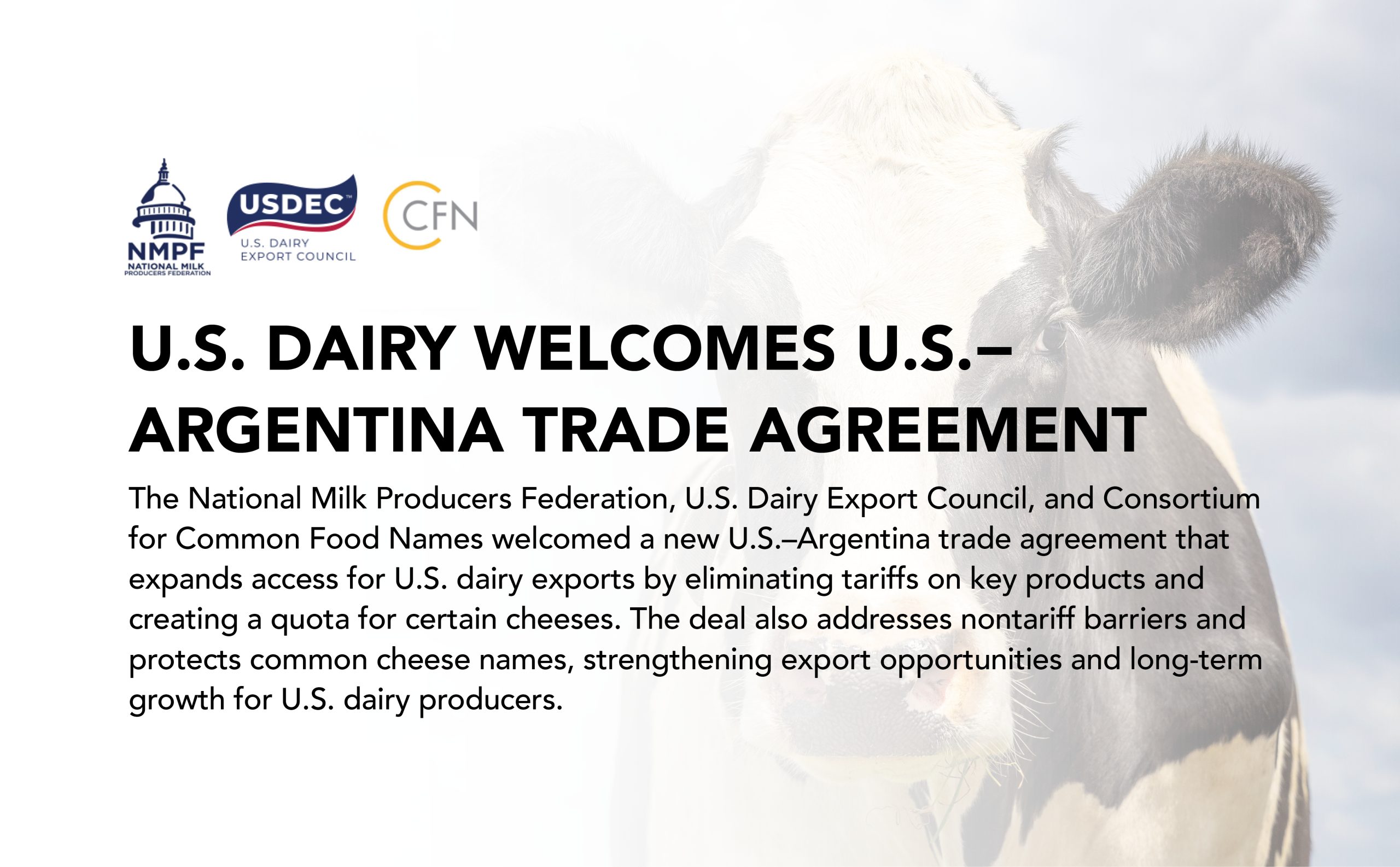 U.S.–Argentina Dairy Trade Agreement
